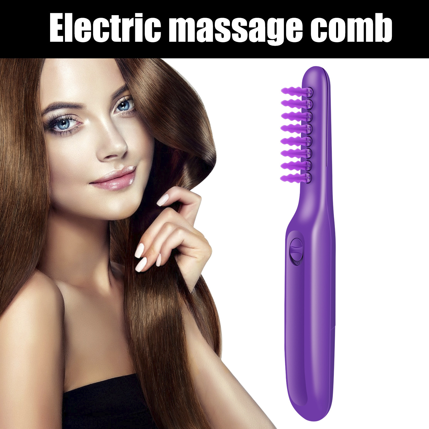 Hassle Free Hair Care Brush With Electric Detangling Brush And Horn Handle