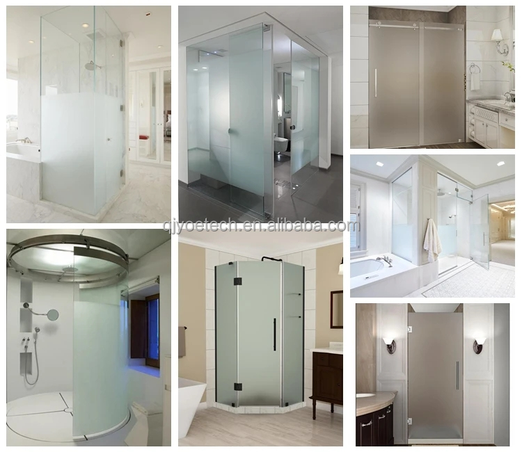 Modern Design 3/8 Inch Tempered Glass Double Sliding Doors for Commercial Buildings