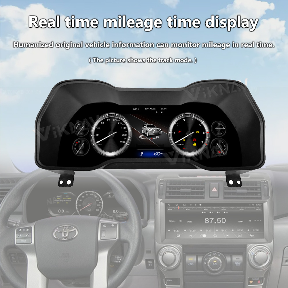12.3 inch Touch Screen Stereo For 2009-2019 Toyota 4Runner Multimedia Player Stereo GPS Navigation wireless Carplay