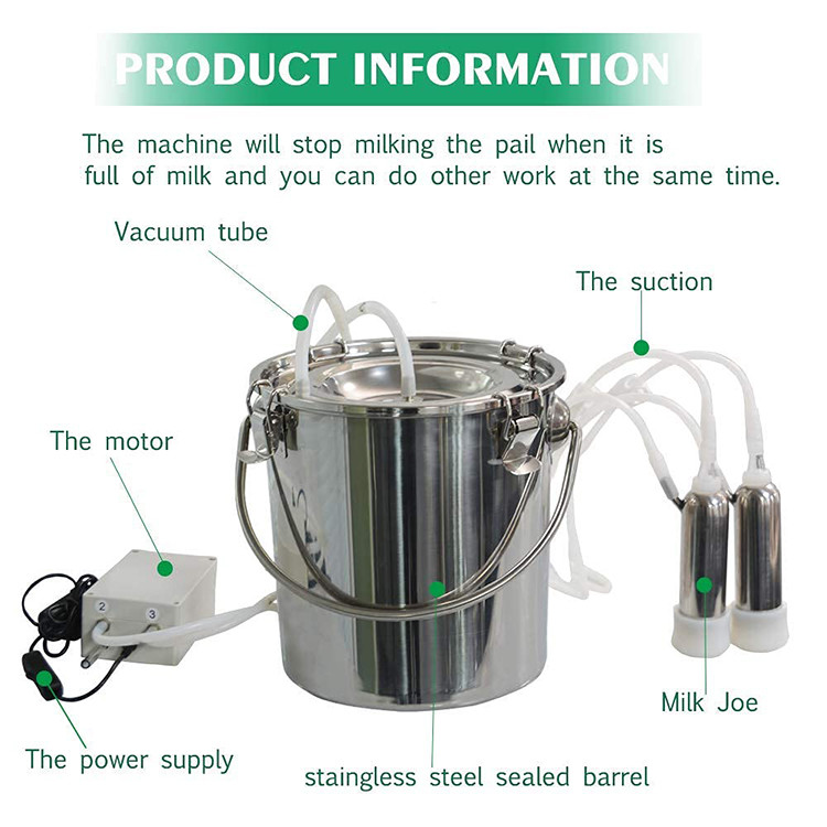 OEM Dairy Farm Single Milk Sucking Machine Cow Milking Machine 220V