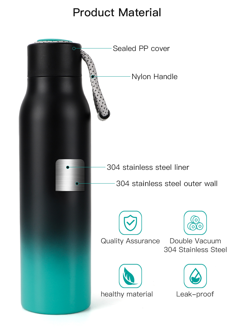 New design Stainless Steel Insulated Vacuum Sport Drink Custom Thermos Drinking Coffee Water Bottle