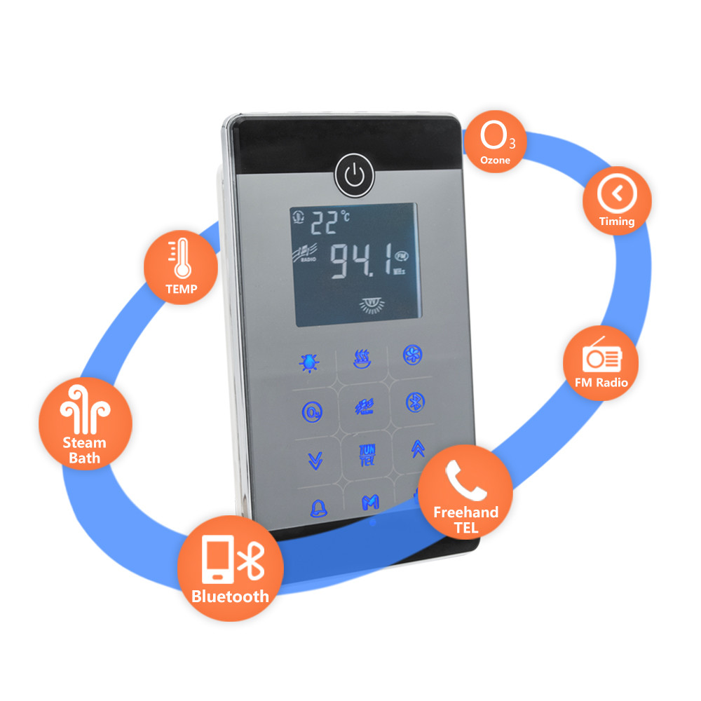 AC 110V/220V Steam Sauna Equipment 304 Stainless Steel Material LCD Display Screen Control