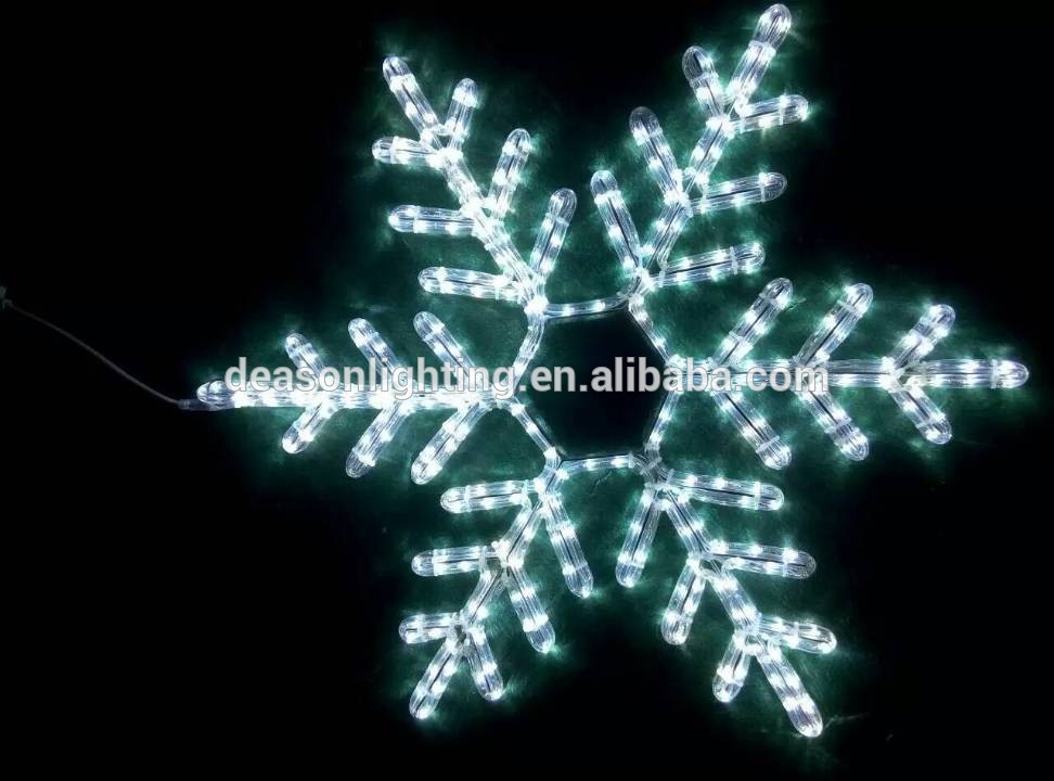 Tree christmas decoration light LED white snowflake light for outdoor christmas decoration