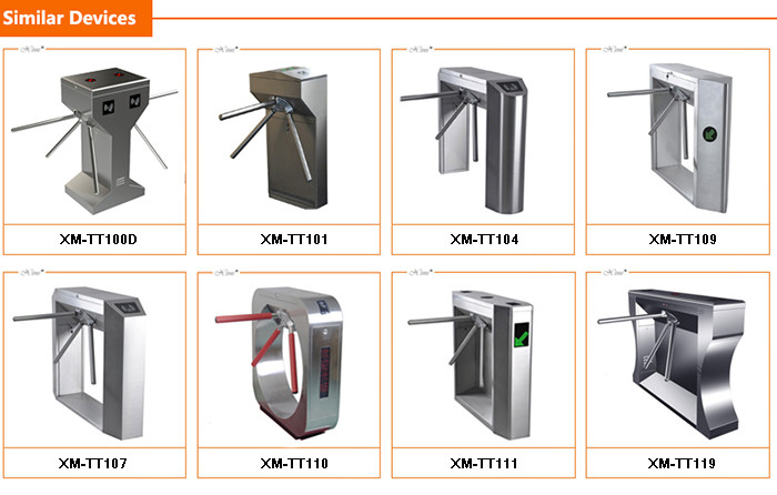 304 Stainless Steel Access Control Turnstile Gate Bridge Type Swing Flap Turnstle Gate