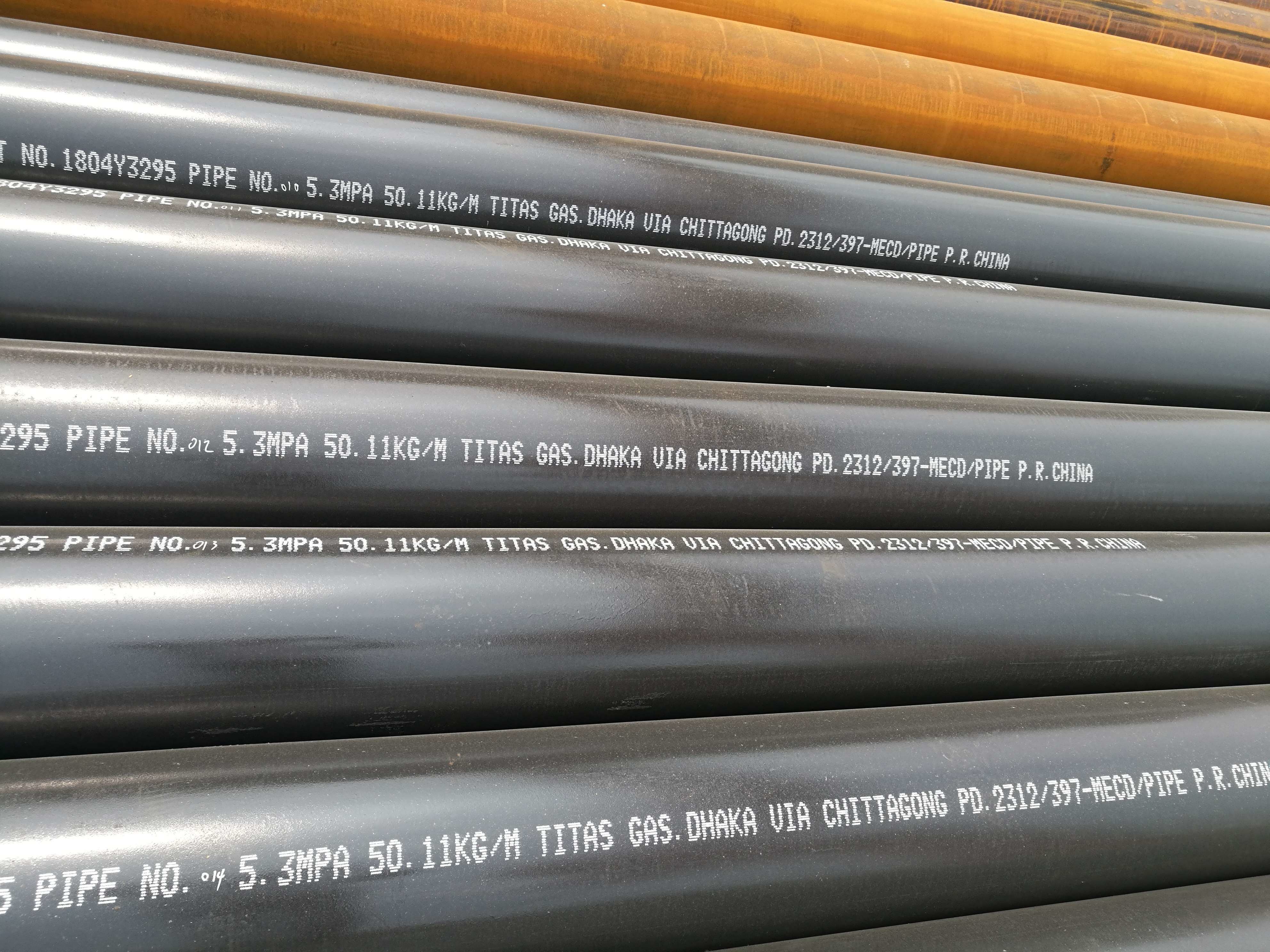 AWWA C210 AWWA C213 S275 ERW Black Welded Steel Pipe