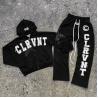 Buy cheap Autumn Mens Streetwear Sweatsuits Two Piece Track Set Applique Distressing from wholesalers