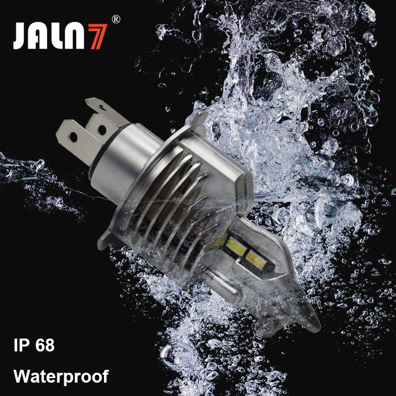 JALN7 Car Led Headlight H4 60/55W 12000LM 6500K High Beam Low Beam Bulb 12V White Motorcycle Head Lamp