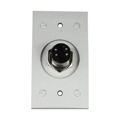 Aluminum Door Exit Release Push Button Switch 8.6 X 5.0 X 3.3 Cm With Key