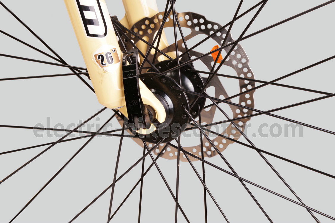 32km/H Mens Mid Motor Electric Bike , 36V 350W Mid Motor Electric Mountain Bike
