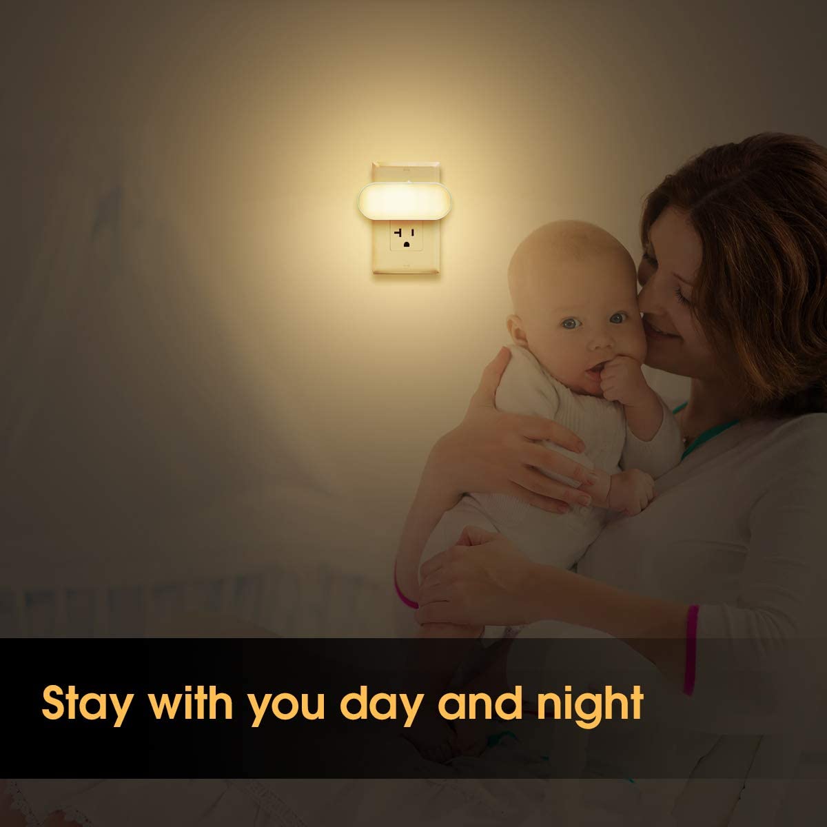 12pcs Led AC110V Children'S Plug In Night Light / Amber Led Night Light