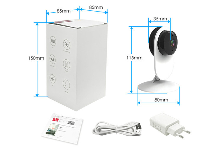 Outdoor Motion Detection Camera Night Vision Two Way Audio 1080p Full HD