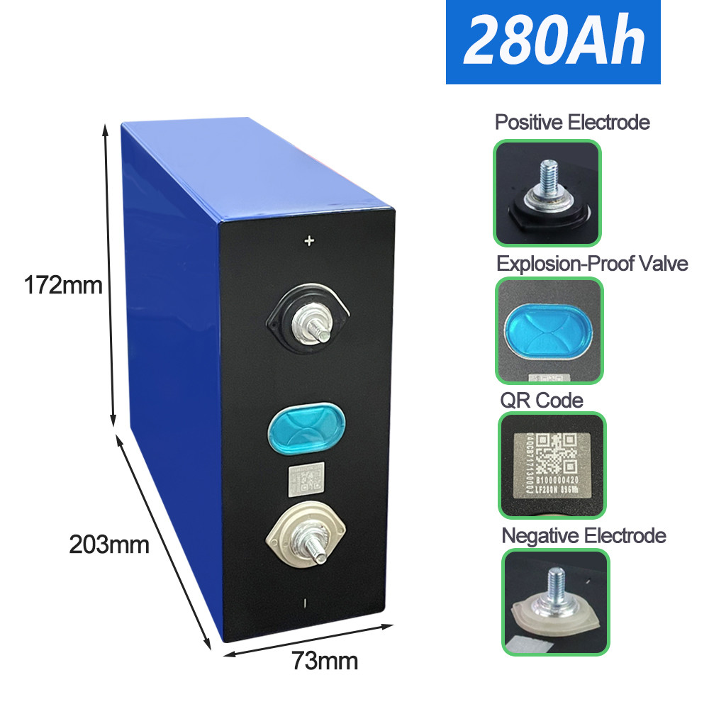 3.2v280ah EVE battery Lifepo4 Battery Cells Diy 12v 24v For Boat Golf Cart Rv Forklift