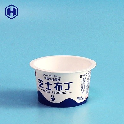 Empty Round IML Cup Pudding Packaging Thin Wall Mini Size 3OZ 90ML