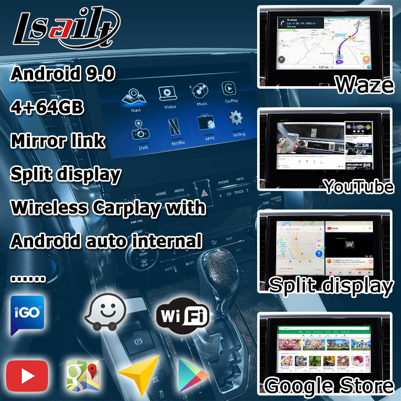 Android auto wireless carplay multimedia interface for Toyota Alphard Vellfire JBL
