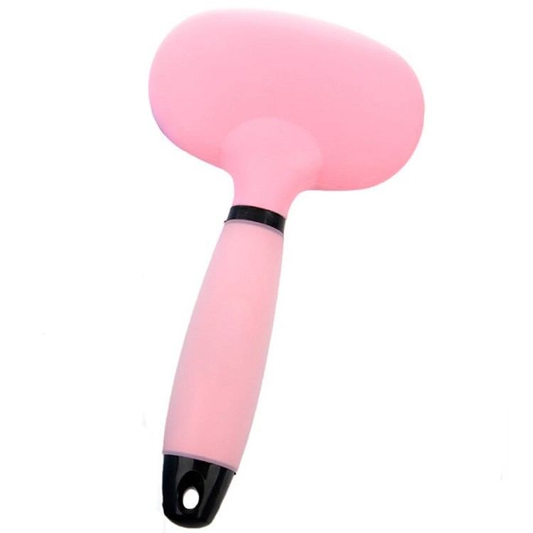 Bathing Grooming Silicone Pet Supplies Brush Comb Custom Color With Soft Massage Pins