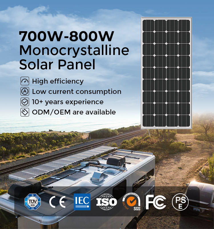 N Type 700W Half Cut Solar Panel Mono Solar Module For Home ODM
