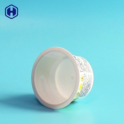 PP Plastic Disposable Ice Cream Cups Aluminium Plastic Foil Sealing