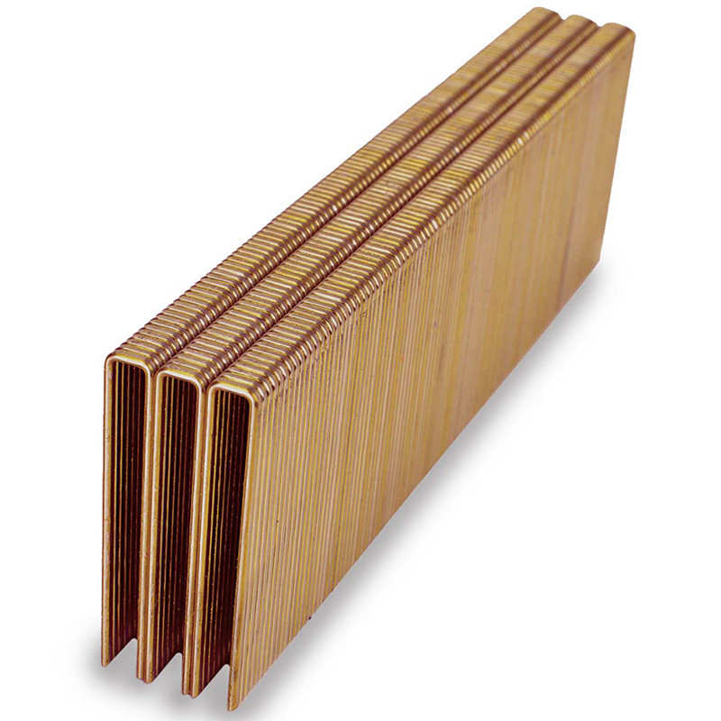 U Type 18 Gauge Staples 5.7 mm Crown Narrow 90 Series 22mm Air Gun Staples Galvanized