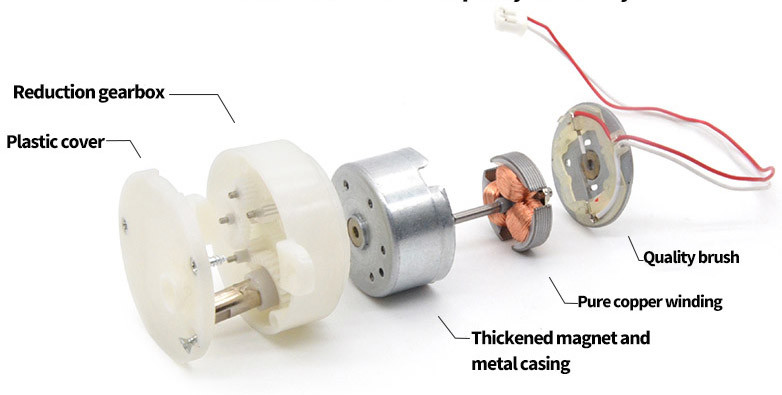 ASLONG JS30-300 6V 15RPM Mini DC Lawn Lamp Low Noise Gear Reduction Motor Mini Micro Motor