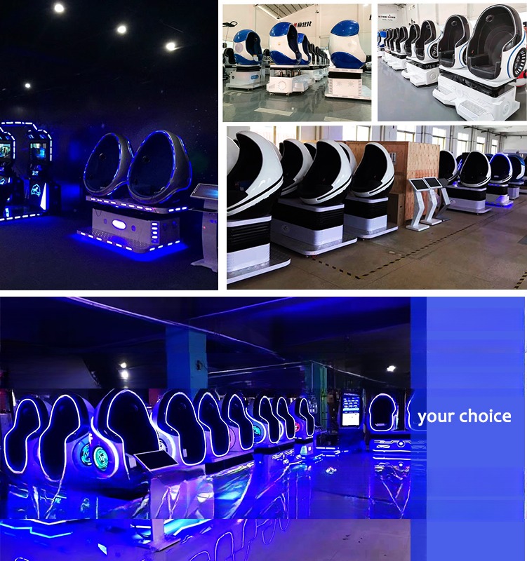 Dreamland factory direct sales VR Parks Dynamic 2 Seats 9D VR Eggs Cinema 9D Simulador de Cinema Virtual Reality Supplier