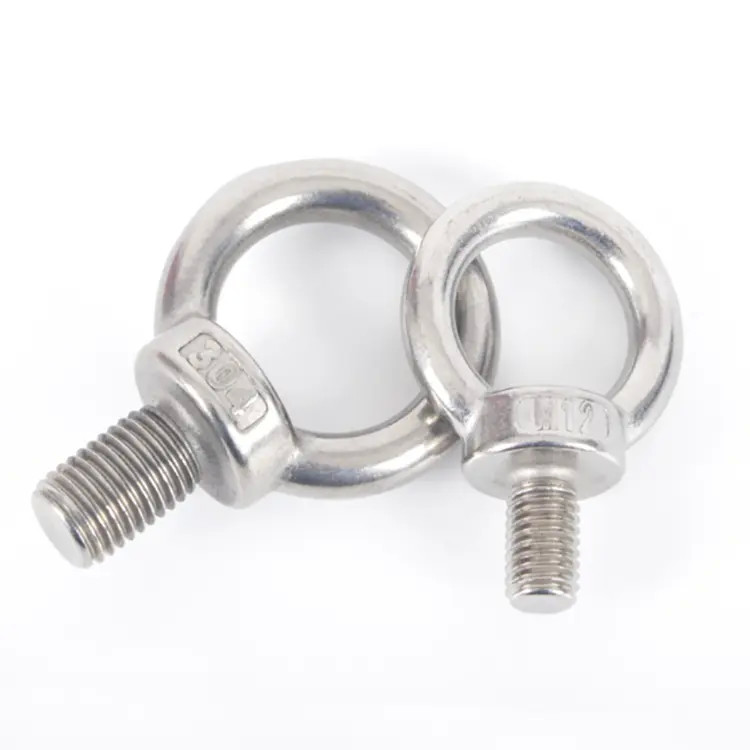 Lifting Eye Bolt And Nuts Din 580 High-Strength Stainless Steel M2-M60 Ring Bolts