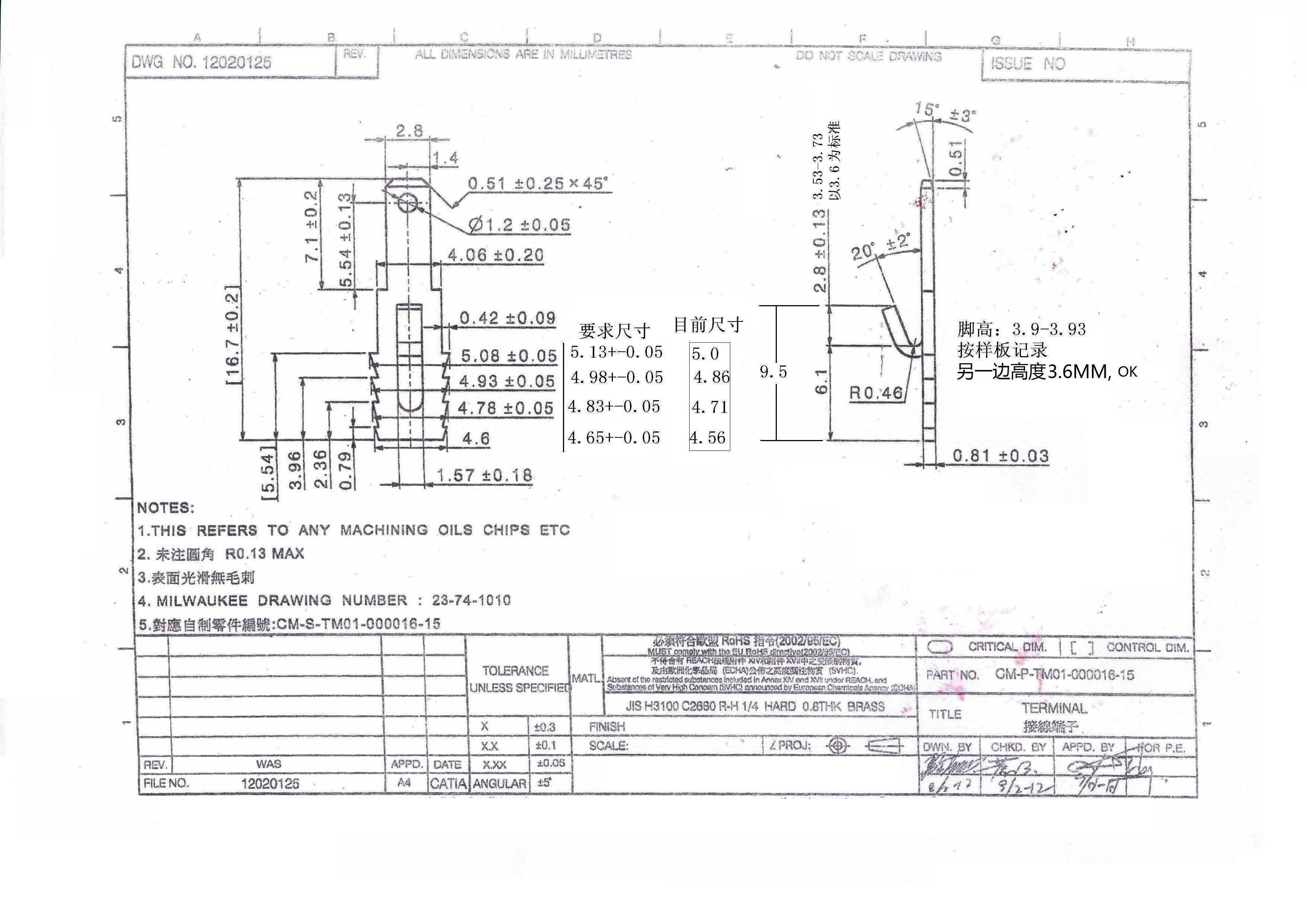 Automotive Battery Cable Ring Terminals For Electrical Equipment