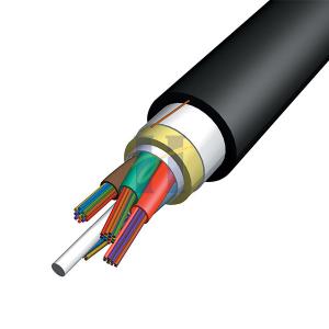 China 60F Overhead Optical All Dielectric Fiber Optic Cable G652D Span 150m on sale
