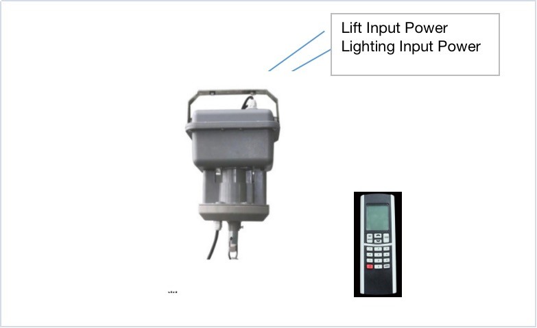 25W IP54 Up Down High Bay Light Lifter Electric