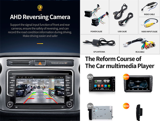 2Din VW Car Radio Passat B6 Android Multimedia Android 10 Vw Golf Radio Ai Voice Contro