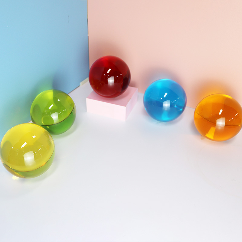 D60mm Clear Acrylic Ball Logo Print Unisex For Sports Toy