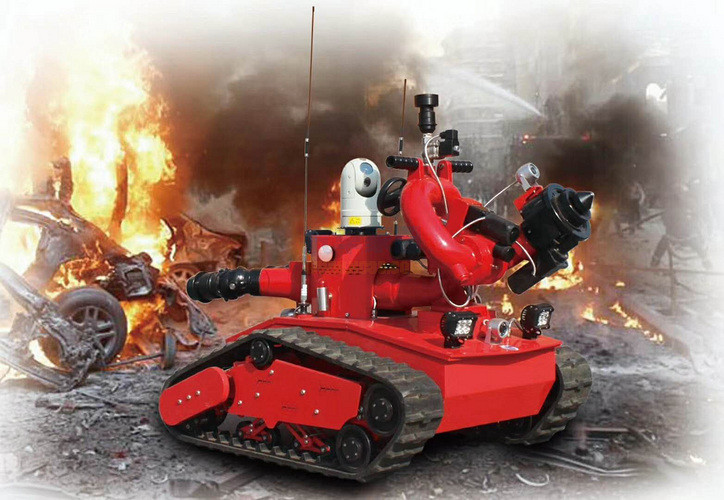 Fire-fighting robot china factory Fire fighting robot TAF35 – Firefighting with water mist