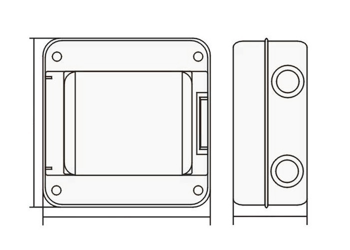 HK Type Panel Box Waterproof ABS High Quality Outdoor Junction Box Surface Mount Modular Distribution Box