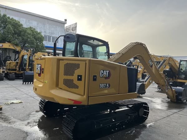 Original Cat 307.5 Used Construction Compact Equipment Excavator Hydraulic 7.5ton