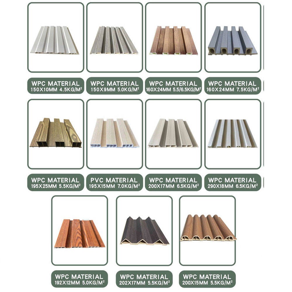 Fire Proof B1 wpc Partition Panels Wpc Decorative Wall Panel ISO Certification