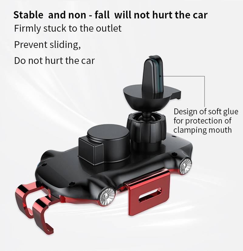 DOE 15W Fast Charging Qi Car Wireless Charger Holder