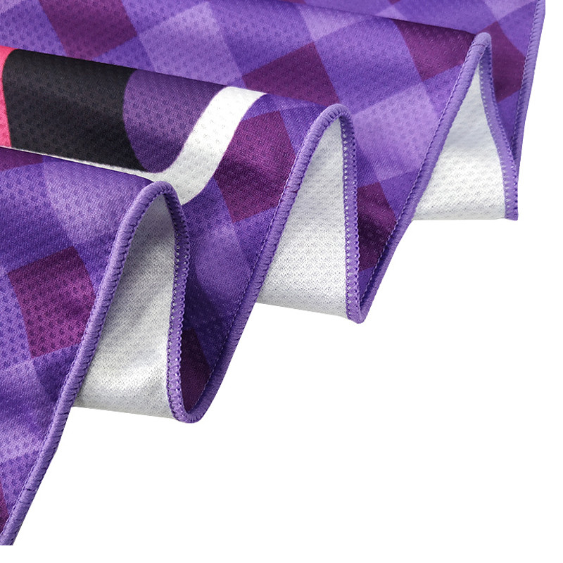 Aquacool Wet Microfiber Cooling Towel For Sport Double Side Printing Custom