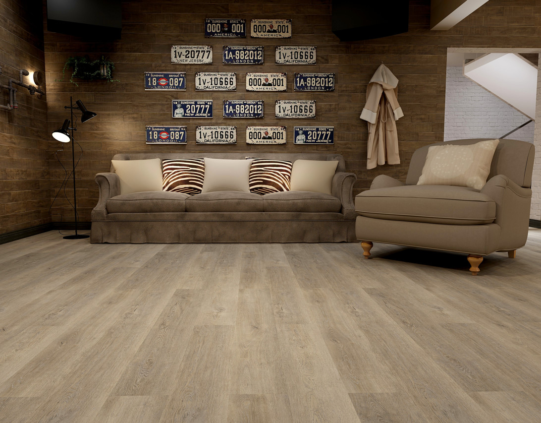 Dark Grey SPC Waterproof Flooring Stone Plastic Composite GKBM Greenpy MJ-W6010