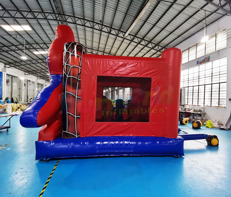 1000D Inflatable Super Hero Jumping Bouncy Castle For Hotel