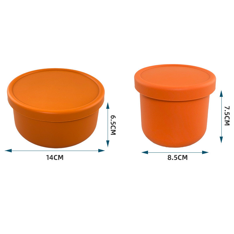 Silicone Bento Box For Kids Toddlers Silicone Food Grade Lunchbox LeakProof