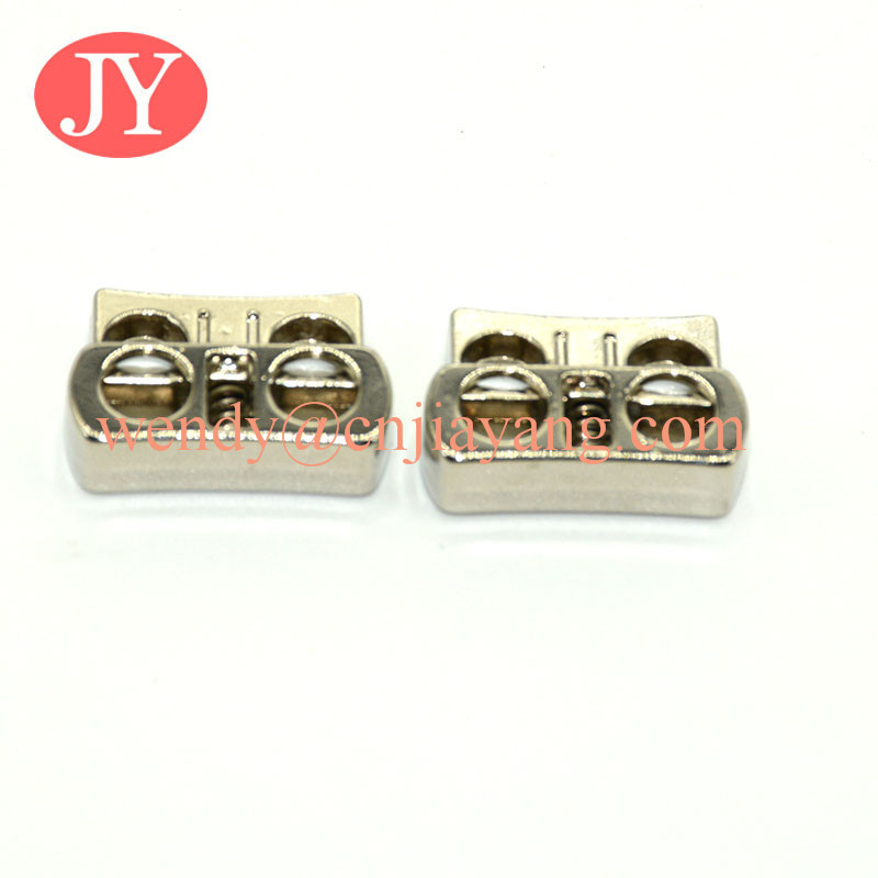 jiayang Wholesale antique brass metal draw cord end lock stopper