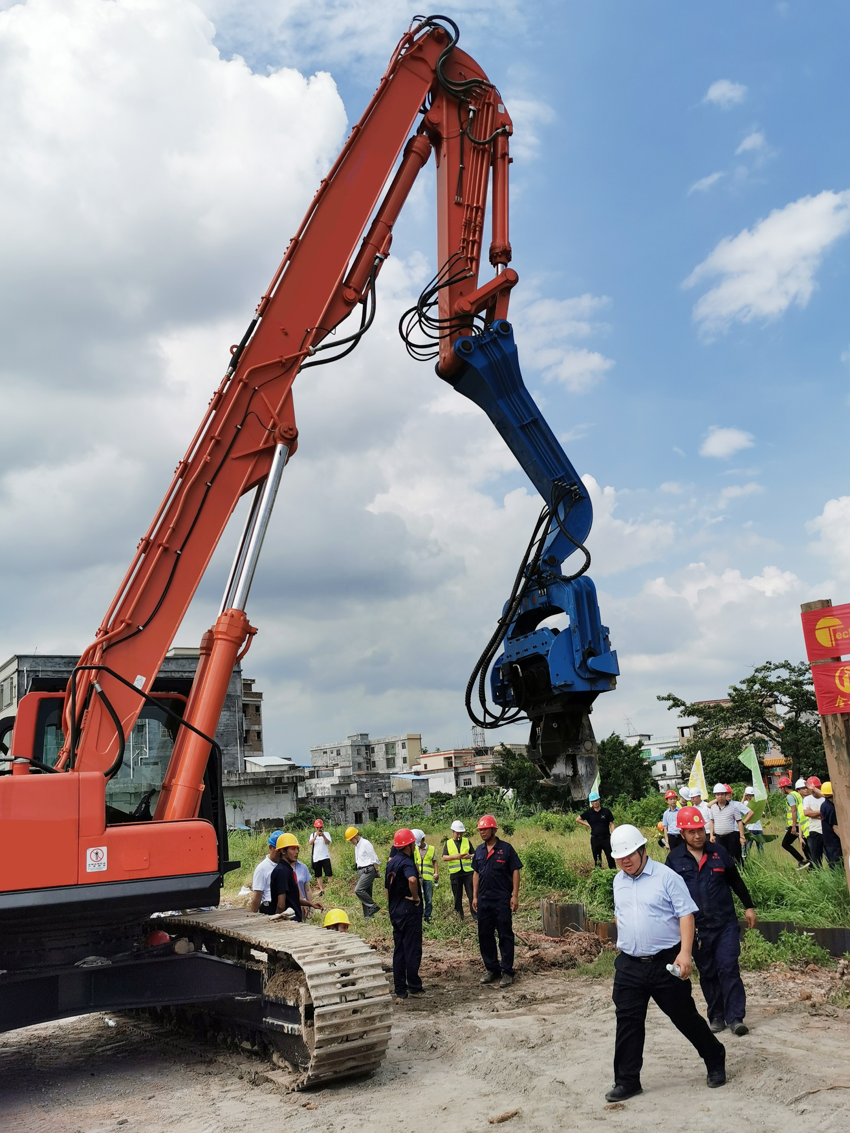 Crawler Excavator Mounted Hydraulic Hammer Vibratory Hammer Sheet Pile Driver