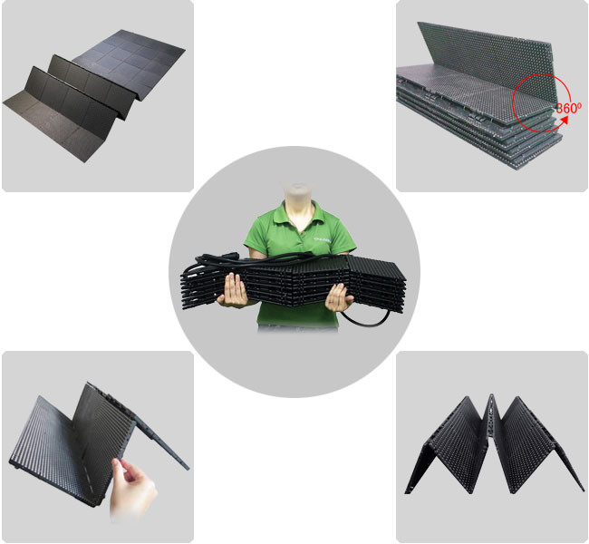 Waterproof LED Display Flexible Video Screen , P 7.8mm Outdoor LED Advertising Screens