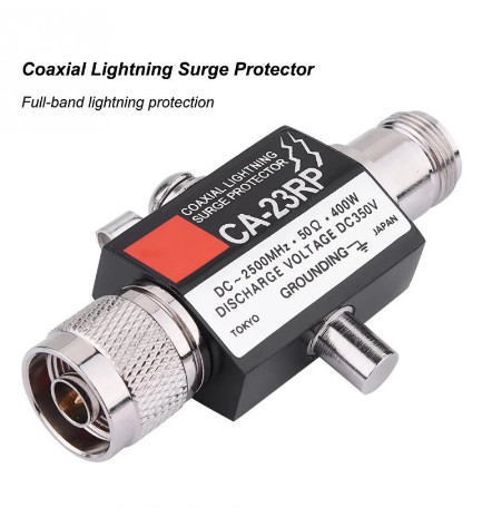 N Male To N Female Coaxial Lightning Arrestor For Signal Repeater