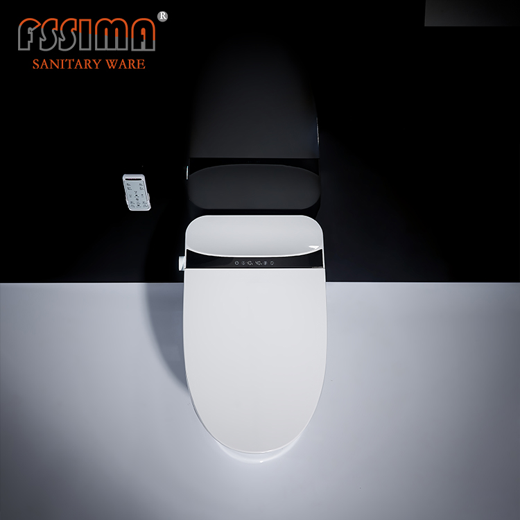 Hotel Intelligent Toilet System Floor Mounted Smart Toilet Automatic Flushing 220V