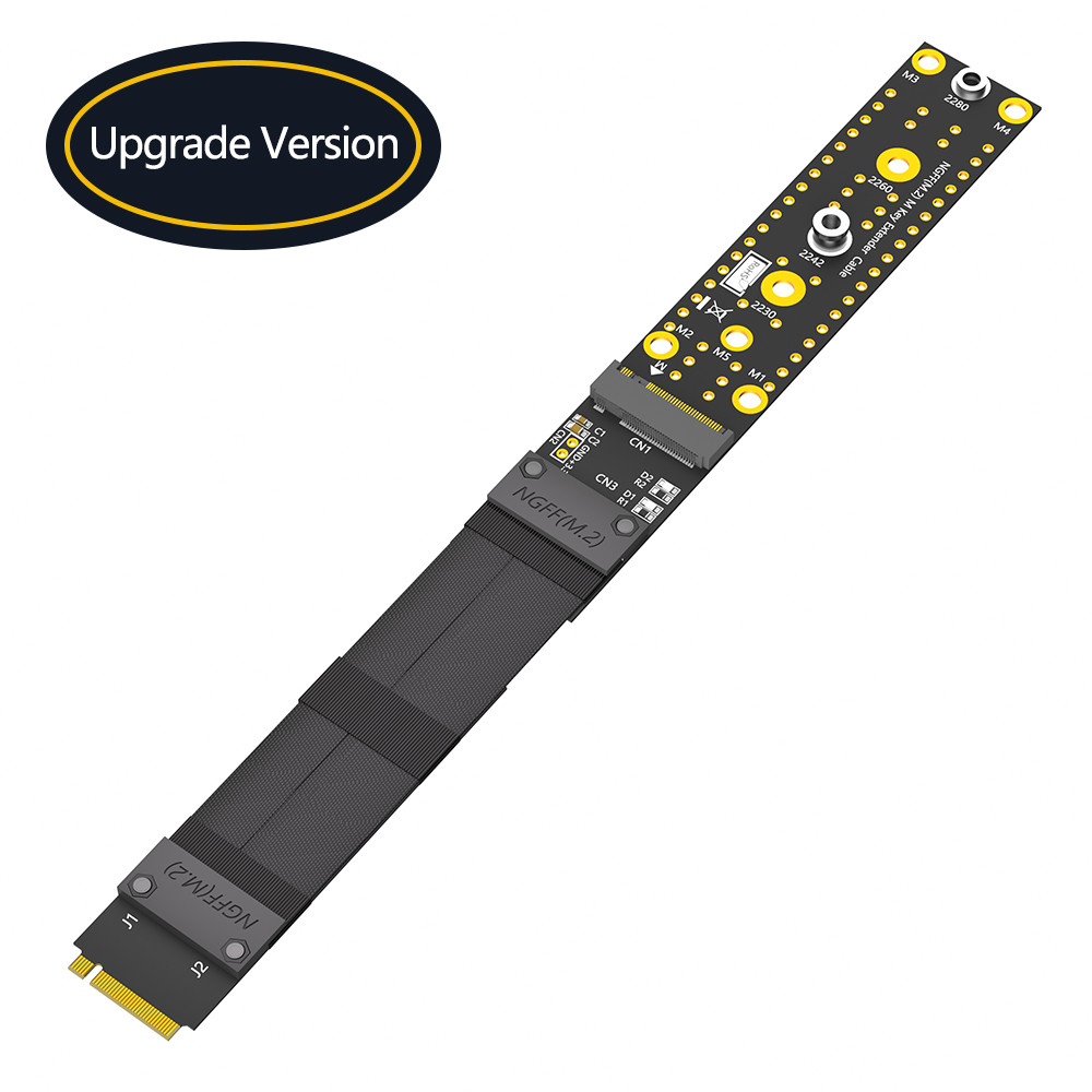 M.2 NGFF Key M NVMe SSD Extension Cable Extender PCIe3.0 X4 Full Speed High Speed SSD Desktop Computer Extension Cable
