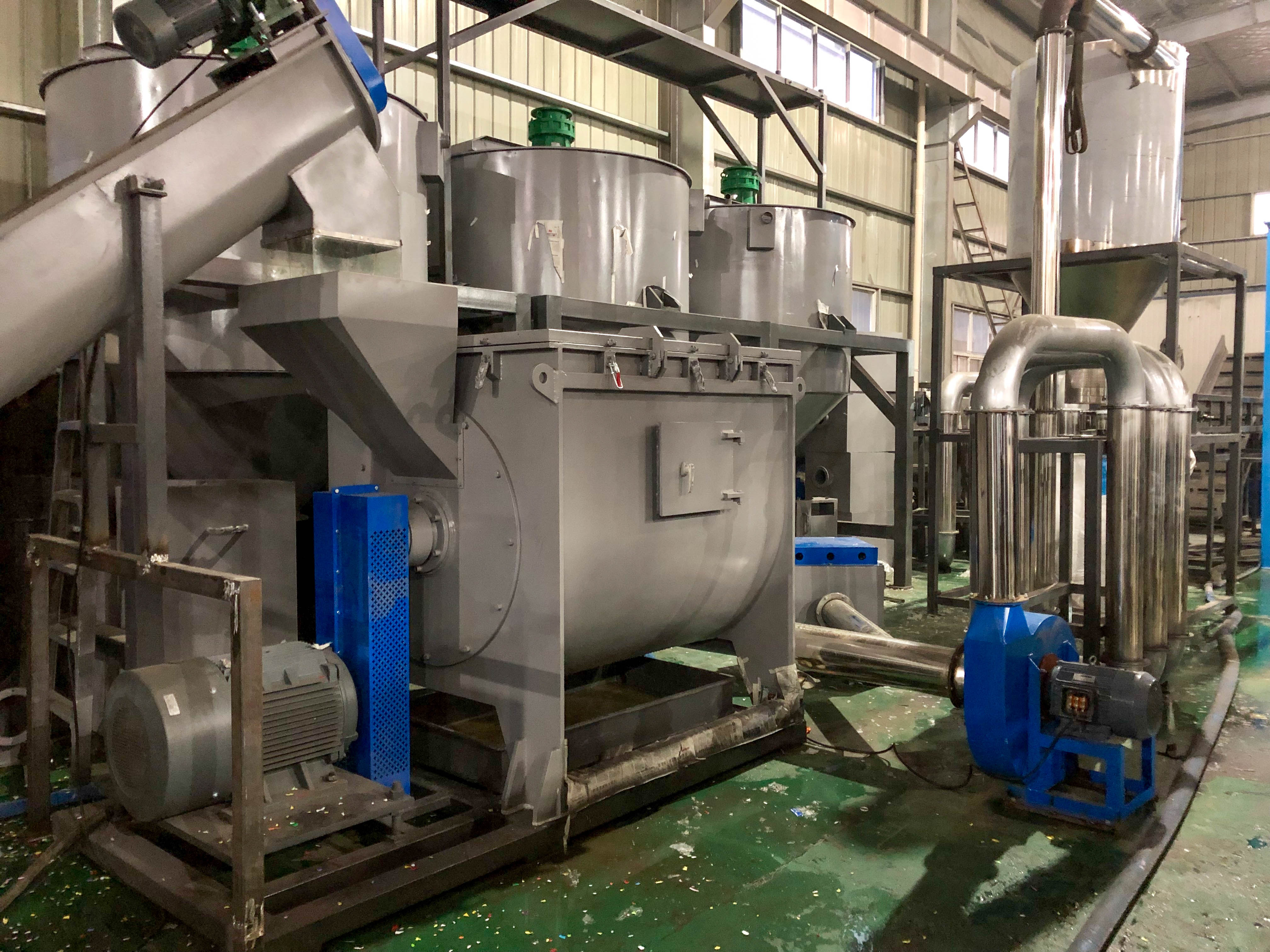 HDPE Waste Film Recycling Line Agricultural 3000kg/H LDPE Machine