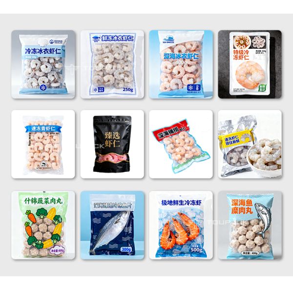 Automatic Cooked Shrimp Weighing Box Packaging Line Fresh Frozen Shrimp Filling Packing Machine For Tray