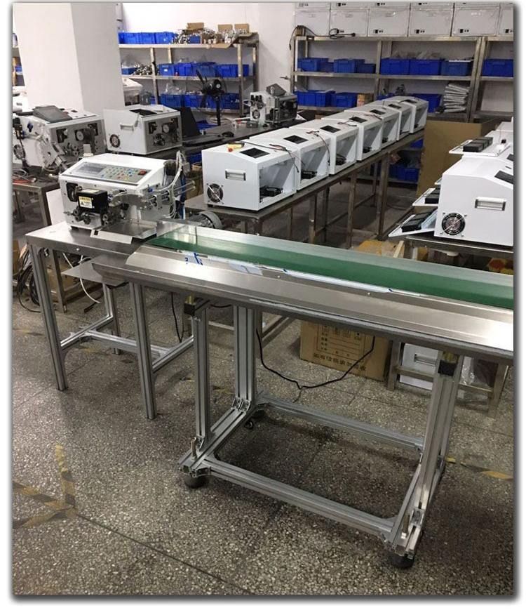 Automatic Wire Cutting Stripping Terminal Crimping Machine with Wiring Conveyor Belt