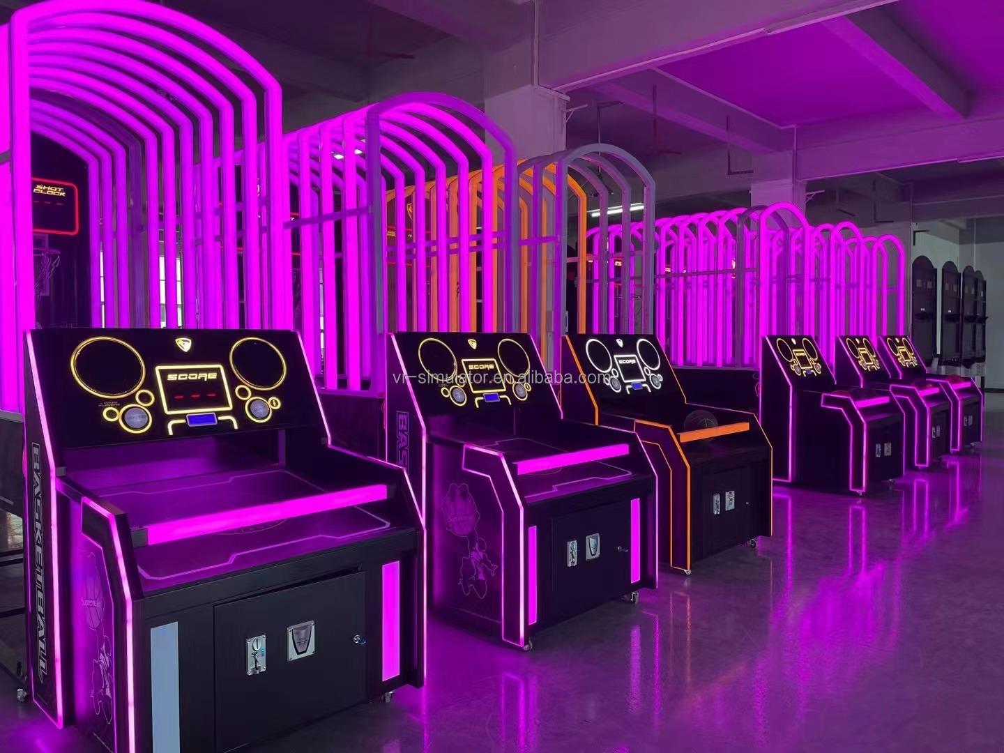 Dreamland Exclusive Luxury Coin Operated Street Basketball Games Slam King Basketball Arcade Game Machine