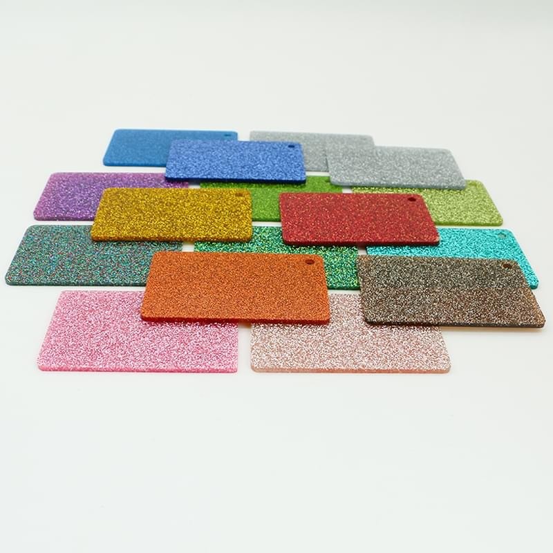 Custom Shining 1220x2440mm Marble Glitter Acrylic Sheet Color Board Plate